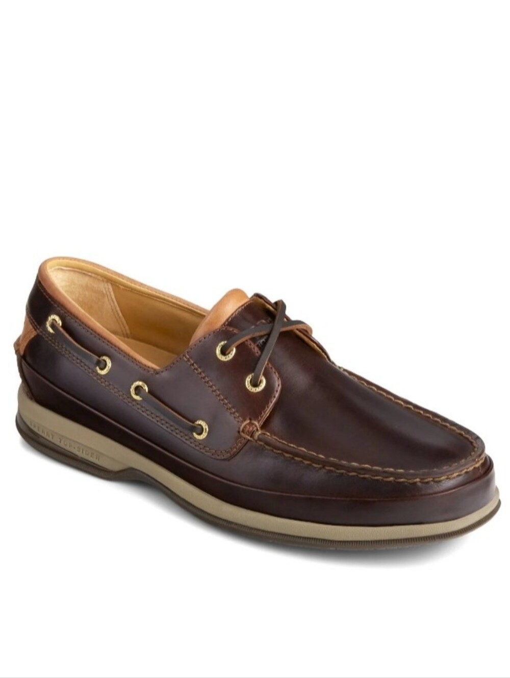 Sperry Men's Gold Cup™ ASV 2-Eye Boat Shoes In Amaretto, Men's Size 9.5
